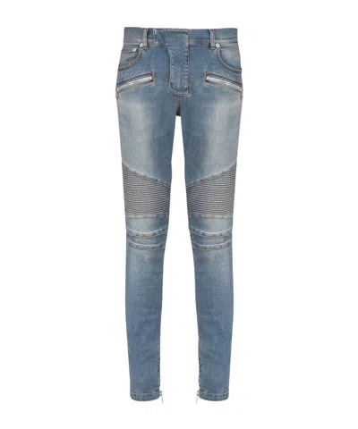 BALMAIN BALMAIN SLIM-FIT BIKER JEANS