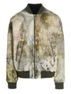 Balmain Reversible Bomber Jacket With Multicolored Sky Print