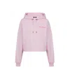 Balmain Flocked Paris Sweatshirt Women In Pink