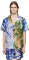 Balmain Multicolor Earth Print Shirt In Aaa Multicolore