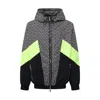 Balmain Multicolor Nylon Jacket In Black