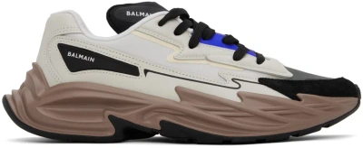 Balmain Multicolor Run-row Sneakers In Shc Bleu/multico