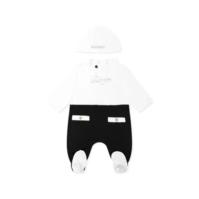 Balmain Multicolor Set For Baby Girl With Golden Logo