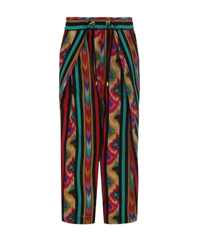 Balmain Multicolor Silk Pants