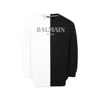 Balmain Long-sleeved Sweater In Multicolor