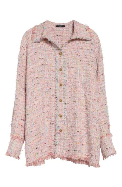 Balmain Multicolor Tweed Overshirt