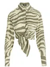 Balmain Multicolor Zebra Print Shirt In Multicolor