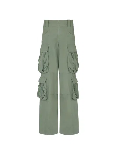 Balmain Multi-pocket Cargo Pants In Green