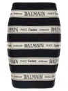Balmain Ribbon Motif Short Jacquard Skirt