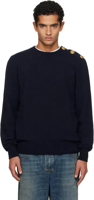 Balmain Sweater In Blue