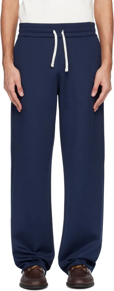 Balmain ネイビー Signature スウェットパンツ In Blue