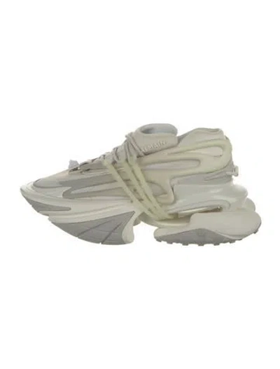 Pre-owned Balmain Neoprene Chunky Sneakers In Neutrals