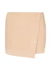Balmain 스웨이드 미니 스커트 In Neutral