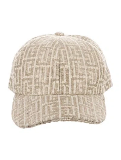 Pre-owned Balmain Neutral Baseball Cap W/tags In Neutrals