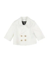 Balmain Double-breasted Blazer In White