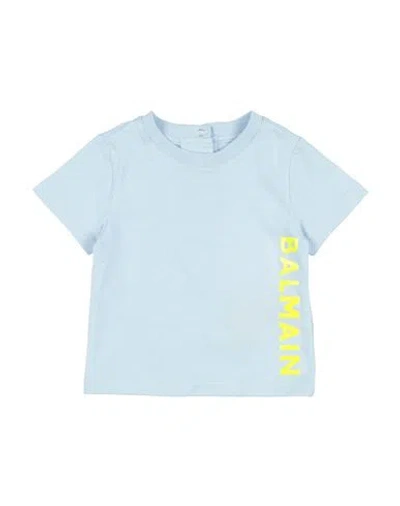 Balmain Babies'  Newborn Boy T-shirt Sky Blue Size 3 Cotton