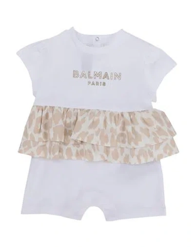 Balmain Newborn Girl Baby Jumpsuits & Overalls White Size 3 Cotton