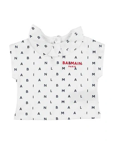 Balmain Babies'  Newborn Girl T-shirt White Size 3 Cotton
