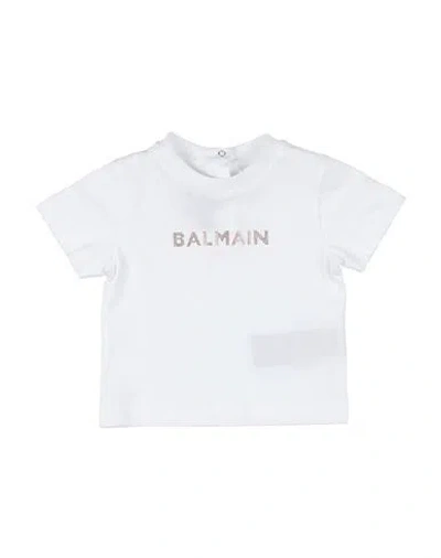 Balmain Babies'  Newborn Girl T-shirt White Size 3 Cotton