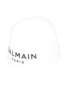 Balmain Newborn Hat White Size 3 Cotton In White