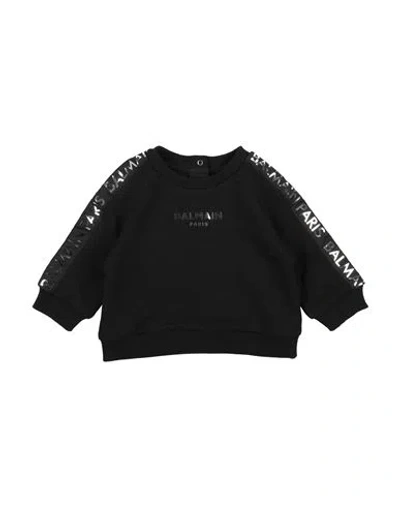 Balmain Babies'  Newborn Sweatshirt Midnight Blue Size 3 Cotton, Polyester