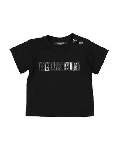 Balmain Babies'  Newborn T-shirt Black Size 3 Cotton