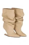 Balmain No Wedge Smooth Leather Ankle Boots In Multi