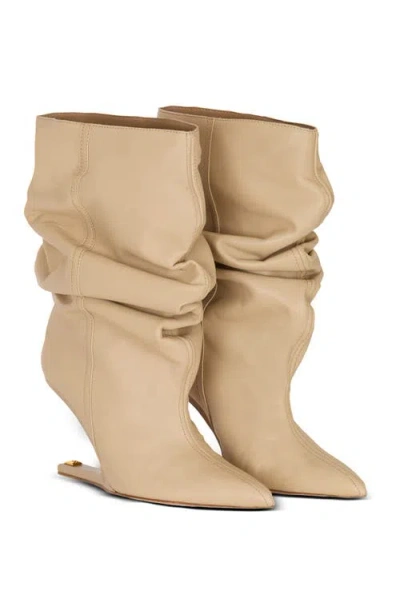 BALMAIN BALMAIN "NO WEDGE" SMOOTH LEATHER ANKLE BOOTS