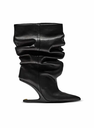 Balmain No Wedge Ankle Boots In Black