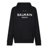 Balmain Noir Blanc Cotton Coats In Black