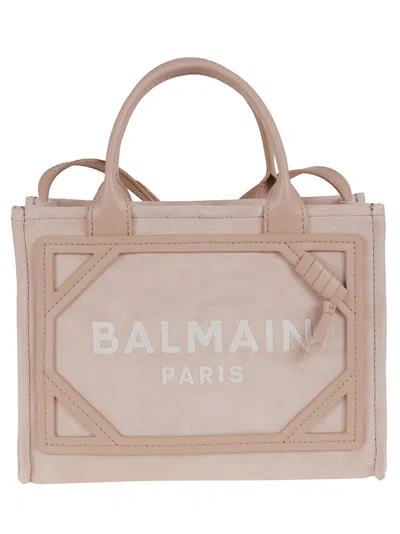 Balmain Nude Suede B-army Shopper