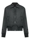 Balmain Nylon Bomber Jacket In Black