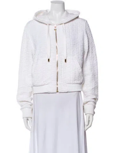Pre-owned Balmain Nylon Jacket In White