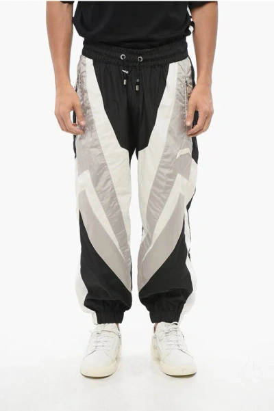 Balmain Nylon Joggers With 2 Pockets In Multi