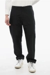 Balmain Nylon Joggers With Side Zip
