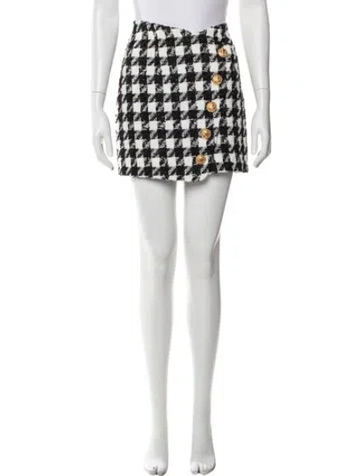 Pre-owned Balmain Nylon Mini Skirt In Black