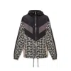 Balmain Jacket With Maxi Monogram Logo Print In Black