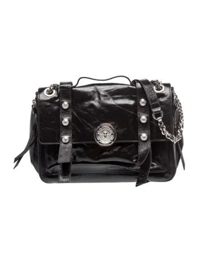 Pre-owned Balmain Nylon Shoulder Bag In Black