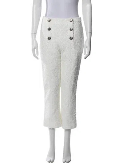 Pre-owned Balmain Nylon Straight Leg Pants W/ Tags In White