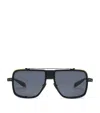 Balmain O. R. Aviator Acetate Sunglasses In Black