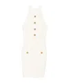 Balmain Off-the-shoulder Dress In White