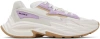 Balmain B-dr4g0n Panelled Lace-up Sneakers In 0da Creme