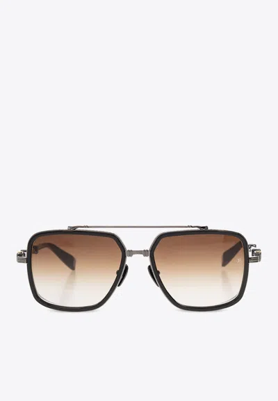 Balmain Officier Optical Glasses In Brown
