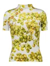 Balmain Olive-print T-shirt In Multi