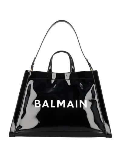 Balmain Olivier's Patent Tote Handbag By  In Black
