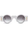 Balmain White Gold Acetate Olivier In White
