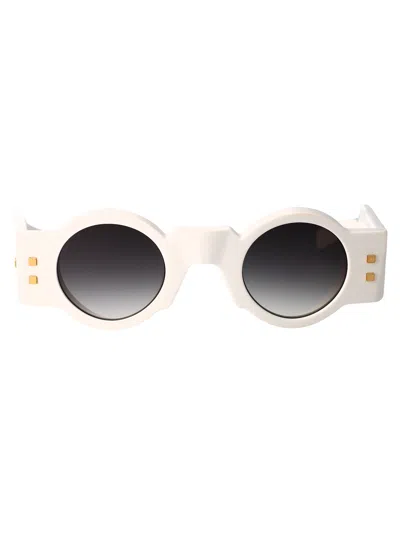 Balmain Olivier Sunglasses In Wht - Gld