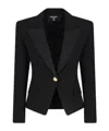 Balmain Cotton-blend Single-breasted Blazer In Black
