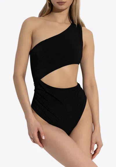 Balmain One-shoulder One-piece Swimsuit With Cut-out