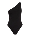 Balmain One-shoulder Swimsuit In Black